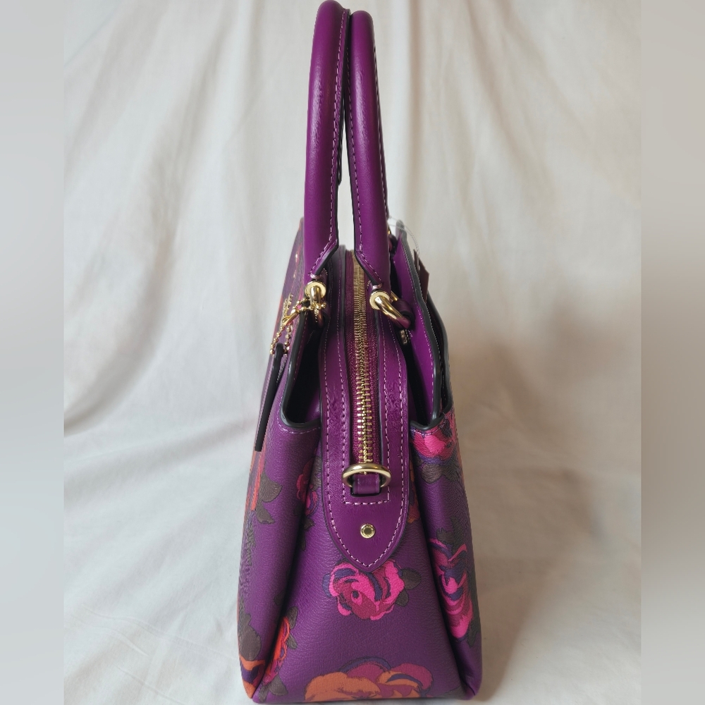 NWT Coach Mini Lillie Carryall With Jumbo Floral Print CF327 - Picture 5 of 13